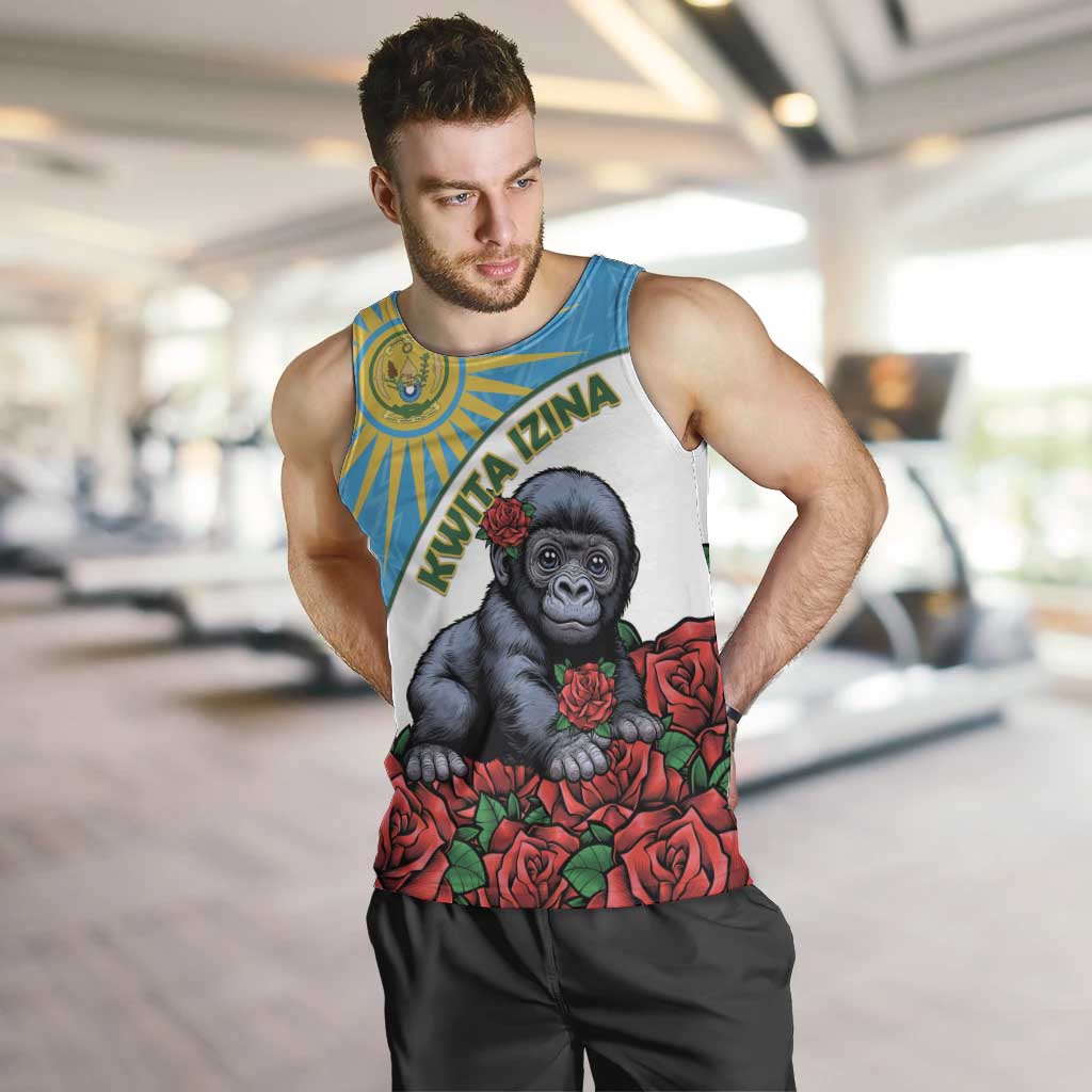 Personalized Rwanda Baby Gorilla Men Tank Top Kwita Izina 2025 - Wonder Print Shop