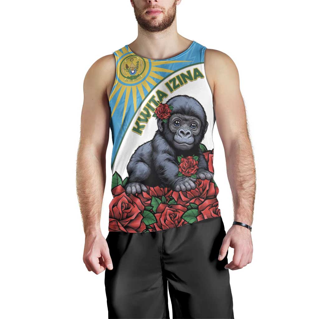 Personalized Rwanda Baby Gorilla Men Tank Top Kwita Izina 2025 - Wonder Print Shop