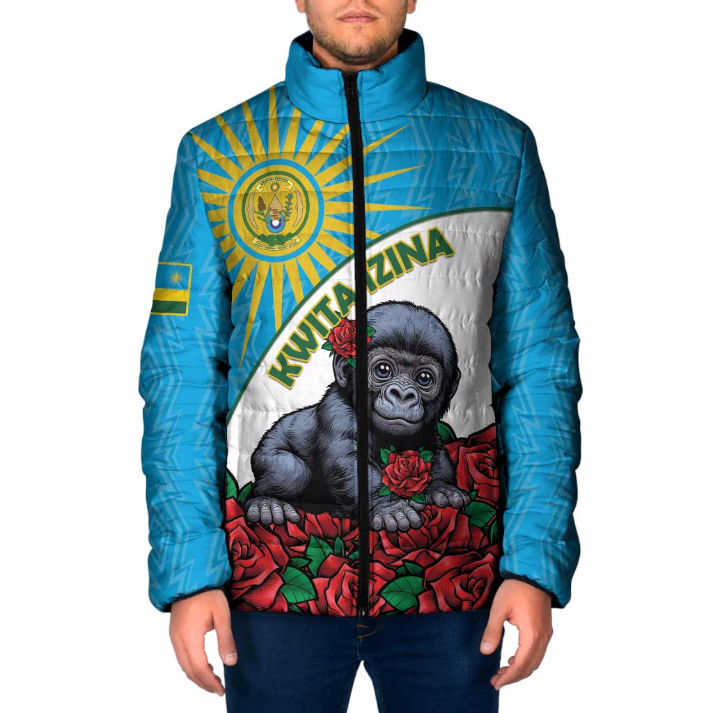 Personalized Rwanda Baby Gorilla Padded Jacket Kwita Izina 2025 - Wonder Print Shop