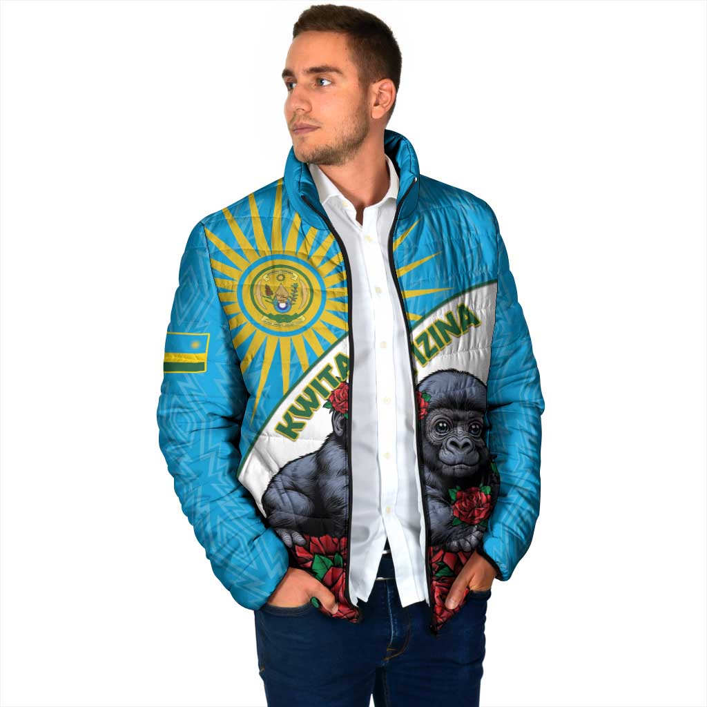 Personalized Rwanda Baby Gorilla Padded Jacket Kwita Izina 2025 - Wonder Print Shop