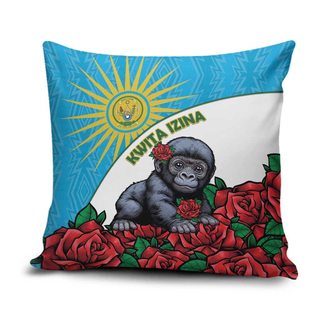Rwanda Baby Gorilla Pillow Cover Kwita Izina 2025 - Wonder Print Shop