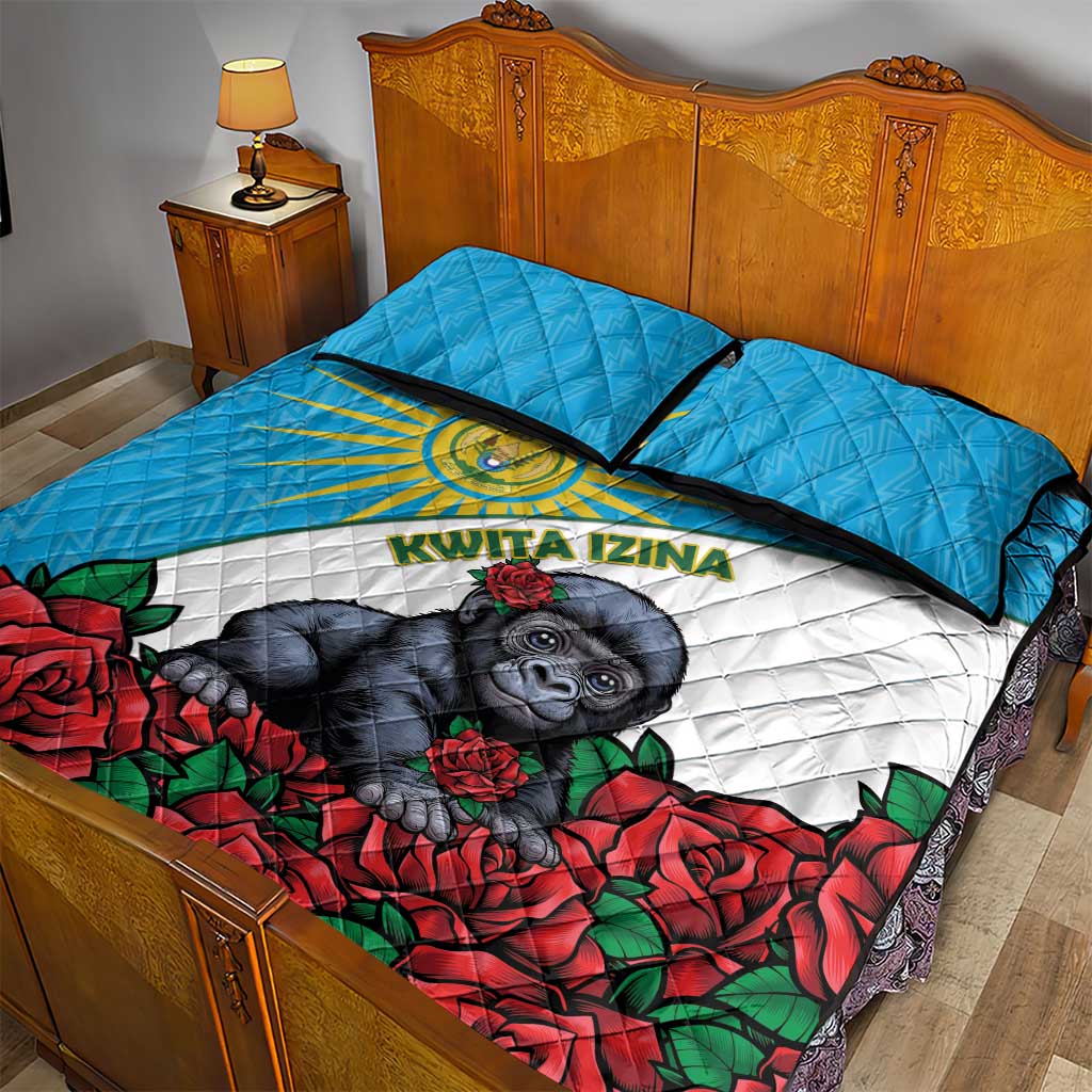 Rwanda Baby Gorilla Quilt Bed Set Kwita Izina 2025 - Wonder Print Shop