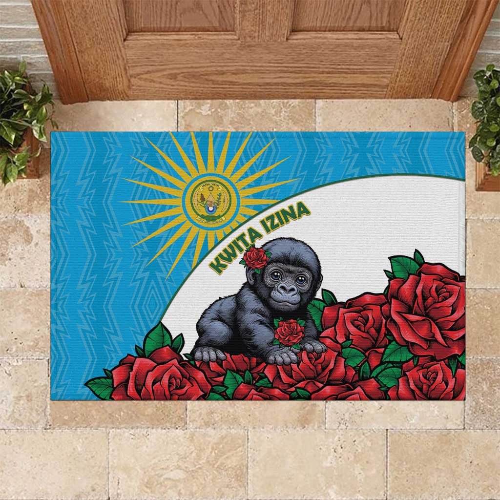 Rwanda Baby Gorilla Rubber Doormat Kwita Izina 2025 - Wonder Print Shop