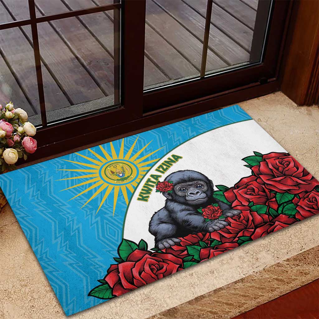 Rwanda Baby Gorilla Rubber Doormat Kwita Izina 2025 - Wonder Print Shop