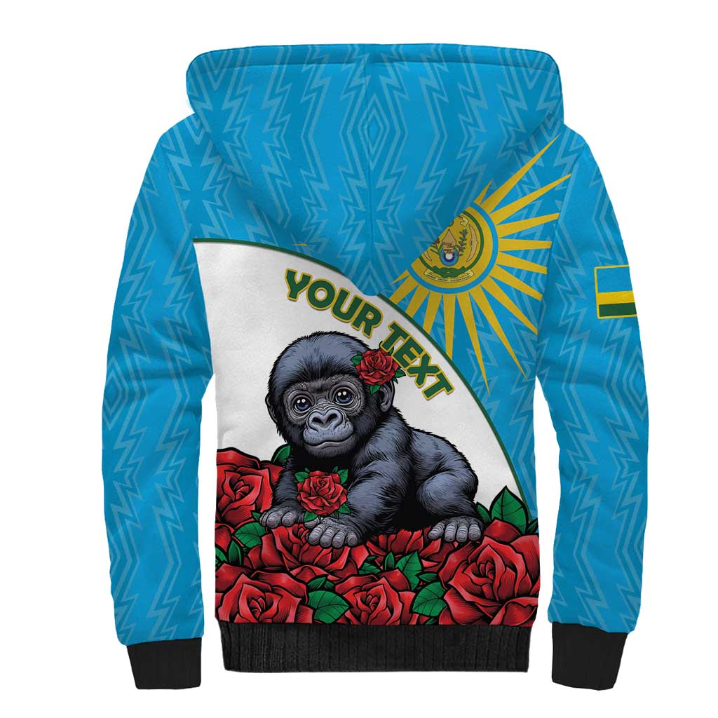Personalized Rwanda Baby Gorilla Sherpa Hoodie Kwita Izina 2025 - Wonder Print Shop