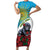Personalized Rwanda Baby Gorilla Short Sleeve Bodycon Dress Kwita Izina 2025 - Wonder Print Shop
