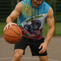 Personalized Rwanda Baby Gorilla Sleeveless Hoodie Kwita Izina 2025 - Wonder Print Shop