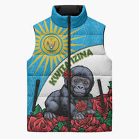 Personalized Rwanda Baby Gorilla Sleeveless Puffer Jacket Kwita Izina 2025 - Wonder Print Shop