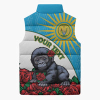 Personalized Rwanda Baby Gorilla Sleeveless Puffer Jacket Kwita Izina 2025 - Wonder Print Shop