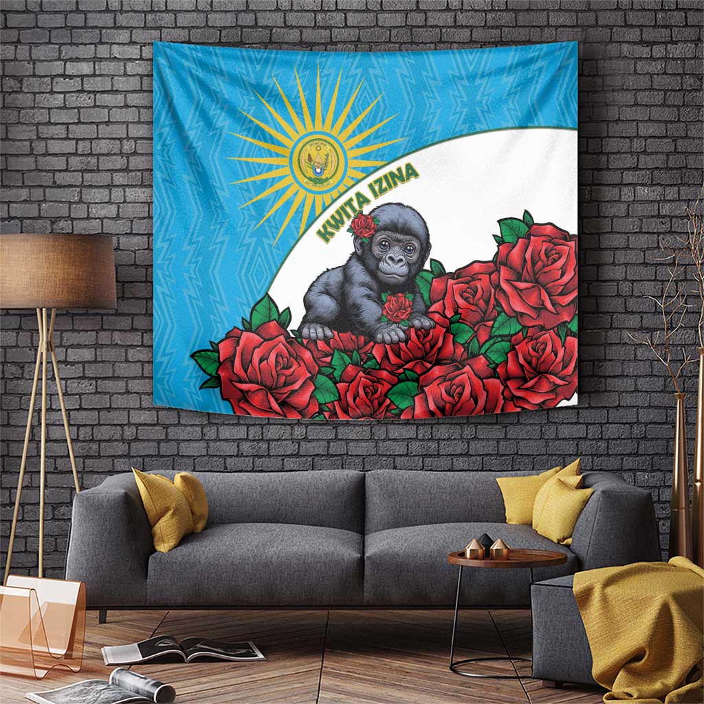 Rwanda Baby Gorilla Tapestry Kwita Izina 2025 - Wonder Print Shop