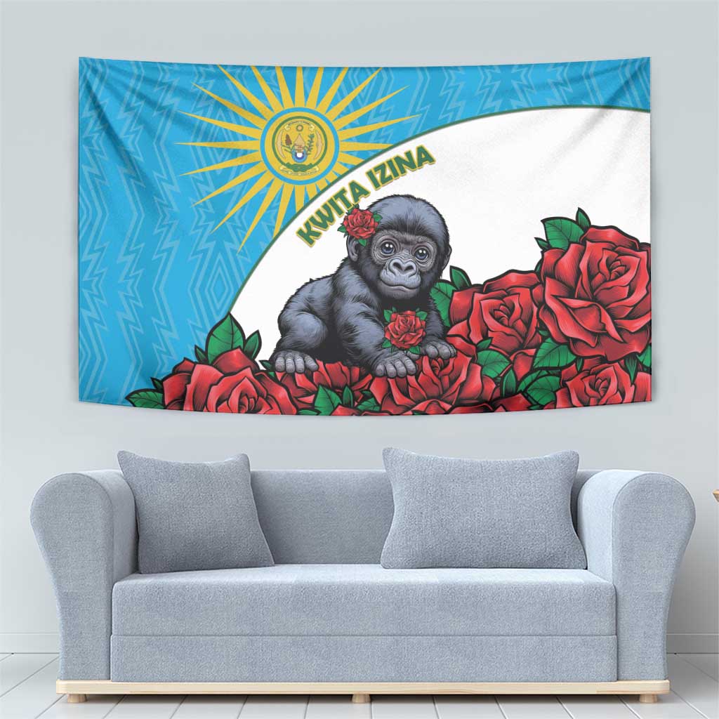 Rwanda Baby Gorilla Tapestry Kwita Izina 2025 - Wonder Print Shop