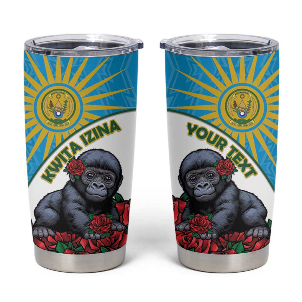 Personalized Rwanda Baby Gorilla Tumbler Cup Kwita Izina 2025 - Wonder Print Shop