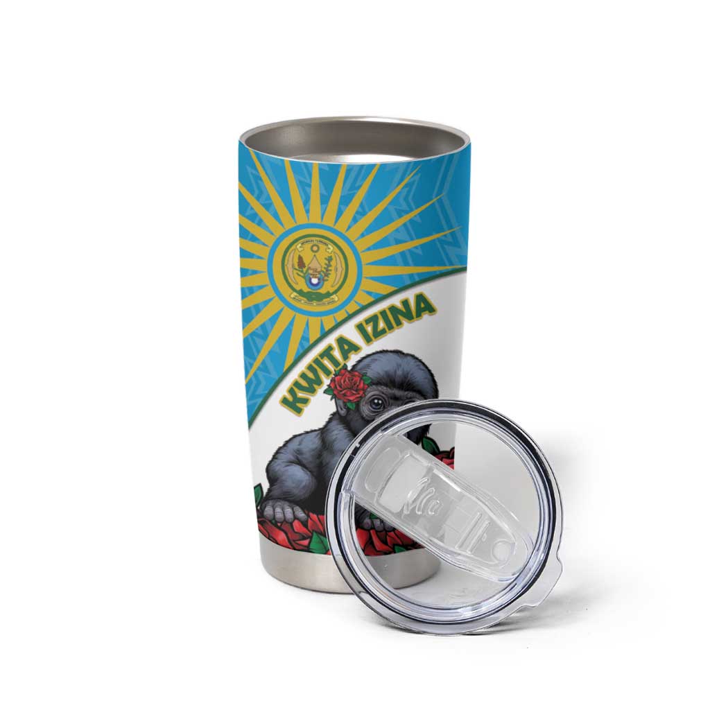Personalized Rwanda Baby Gorilla Tumbler Cup Kwita Izina 2025 - Wonder Print Shop