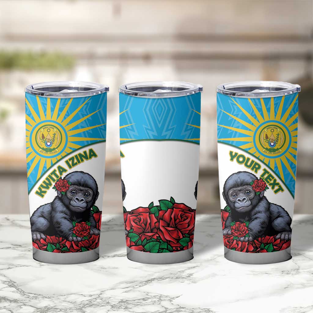 Personalized Rwanda Baby Gorilla Tumbler Cup Kwita Izina 2025 - Wonder Print Shop