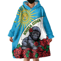 Personalized Rwanda Baby Gorilla Wearable Blanket Hoodie Kwita Izina 2025 - Wonder Print Shop