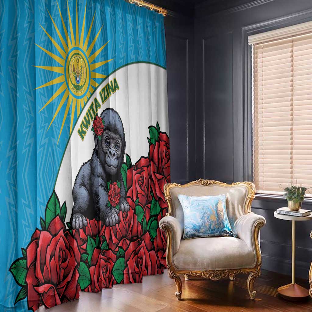 Rwanda Baby Gorilla Window Curtain Kwita Izina 2025 - Wonder Print Shop