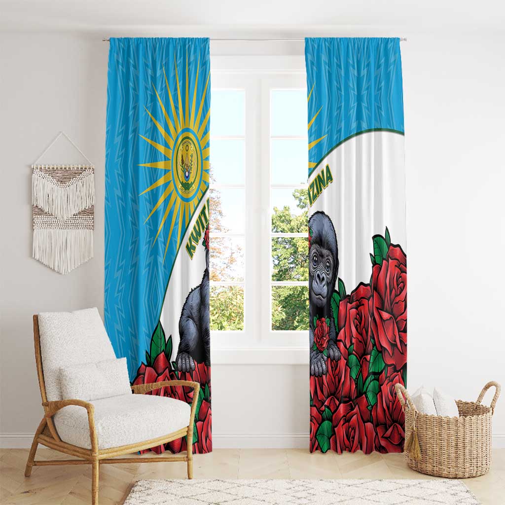 Rwanda Baby Gorilla Window Curtain Kwita Izina 2025 - Wonder Print Shop