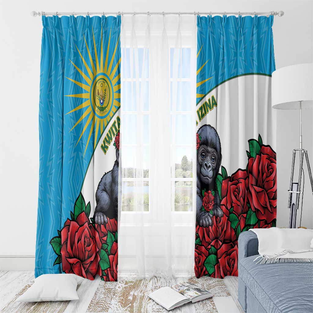 Rwanda Baby Gorilla Window Curtain Kwita Izina 2025 - Wonder Print Shop
