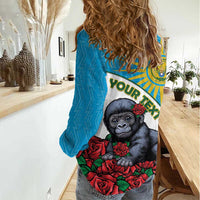 Personalized Rwanda Baby Gorilla Women Casual Shirt Kwita Izina 2025 - Wonder Print Shop