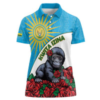 Personalized Rwanda Baby Gorilla Women Polo Shirt Kwita Izina 2025 - Wonder Print Shop