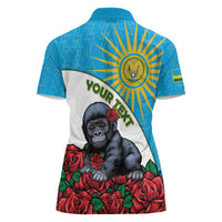 Personalized Rwanda Baby Gorilla Women Polo Shirt Kwita Izina 2025 - Wonder Print Shop
