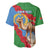 Personalised Eritrea Arabian Camel Baseball Jersey Gerbera Flower Flag Color - Wonder Print Shop