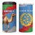 Personalised Eritrea Arabian Camel 4 in 1 Can Cooler Tumbler Gerbera Flower Flag Color - Wonder Print Shop