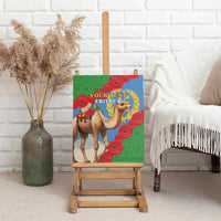 Personalised Eritrea Arabian Camel Canvas Wall Art Gerbera Flower Flag Color - Wonder Print Shop