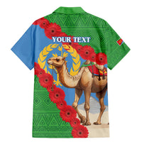Personalised Eritrea Arabian Camel Family Matching Mermaid Dress and Hawaiian Shirt Gerbera Flower Flag Color - Wonder Print Shop