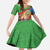 Personalised Eritrea Arabian Camel Kid Short Sleeve Dress Gerbera Flower Flag Color - Wonder Print Shop