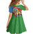 Personalised Eritrea Arabian Camel Kid Short Sleeve Dress Gerbera Flower Flag Color - Wonder Print Shop