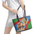 Personalised Eritrea Arabian Camel Leather Tote Bag Gerbera Flower Flag Color - Wonder Print Shop
