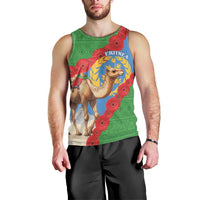 Personalised Eritrea Arabian Camel Men Tank Top Gerbera Flower Flag Color - Wonder Print Shop