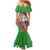 Personalised Eritrea Arabian Camel Mermaid Dress Gerbera Flower Flag Color - Wonder Print Shop