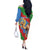 Personalised Eritrea Arabian Camel Off The Shoulder Long Sleeve Dress Gerbera Flower Flag Color - Wonder Print Shop