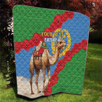 Personalised Eritrea Arabian Camel Quilt Gerbera Flower Flag Color - Wonder Print Shop