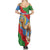 Personalised Eritrea Arabian Camel Summer Maxi Dress Gerbera Flower Flag Color - Wonder Print Shop