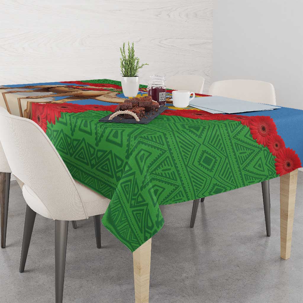 Personalised Eritrea Arabian Camel Tablecloth Gerbera Flower Flag Color - Wonder Print Shop