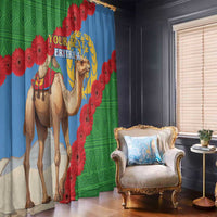 Personalised Eritrea Arabian Camel Window Curtain Gerbera Flower Flag Color - Wonder Print Shop