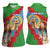 Personalised Eritrea Arabian Camel Women Sleeveless Polo Shirt Gerbera Flower Flag Color - Wonder Print Shop