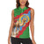 Personalised Eritrea Arabian Camel Women Sleeveless Polo Shirt Gerbera Flower Flag Color - Wonder Print Shop