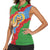 Personalised Eritrea Arabian Camel Women Sleeveless Polo Shirt Gerbera Flower Flag Color - Wonder Print Shop