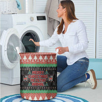 Merry Christmas Ya Filthy Animal Laundry Basket Retro Christmas Humor - Wonder Print Shop