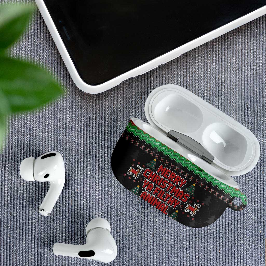 Merry Christmas Ya Filthy Animal AirPods Case Retro Christmas Humor - Wonder Print Shop