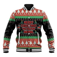 Merry Christmas Ya Filthy Animal Baseball Jacket Retro Christmas Humor - Wonder Print Shop