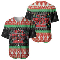 Merry Christmas Ya Filthy Animal Baseball Jersey Retro Christmas Humor - Wonder Print Shop