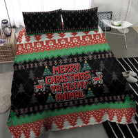 Merry Christmas Ya Filthy Animal Bedding Set Retro Christmas Humor - Wonder Print Shop