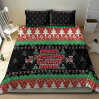 Merry Christmas Ya Filthy Animal Bedding Set Retro Christmas Humor - Wonder Print Shop