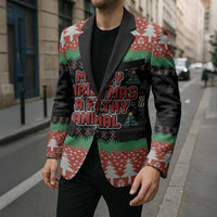 Merry Christmas Ya Filthy Animal Blazer Retro Christmas Humor - Wonder Print Shop