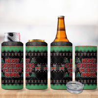 Merry Christmas Ya Filthy Animal 4 in 1 Can Cooler Tumbler Retro Christmas Humor - Wonder Print Shop
